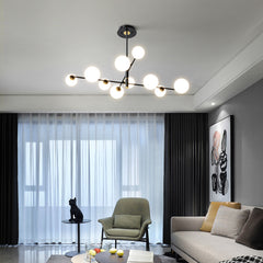 HEIKESZ Magic Bean Chandelier Modern Living Room Lighting Affordable Luxury Dining Lamp High-End Ball Bedroom Decor