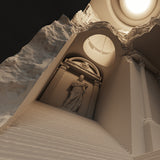 HEIKESZ Queen Corridor Aisle Gypsum Lamp Embedded Living Room Corner Embedded Induction Corner Wall Lamp Ambience Light