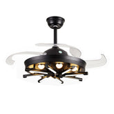 HEIKESZ Retro Industrial Nordic 42 Inch Ceiling Fan with Light Remote Control for Living Room Bedroom Dining Room Restaurant