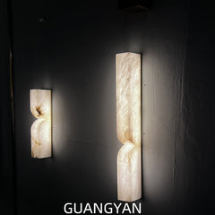 HEIKESZ All copper Spanish French marble wall lamp Nordic simple living room background wall bedroom aisle outdoor bedside lamp wall lights wall lamps