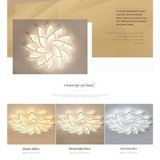 HEIKESZ LED Ceiling Mount Lamp Room Lamps Living Room Simple Modern Atmosphere Household Creative Lighting Master Bedroom Lights Chandelier for Living Room Chandelier for Bedroom Chandelier Lights for Room Lighting Ceiling